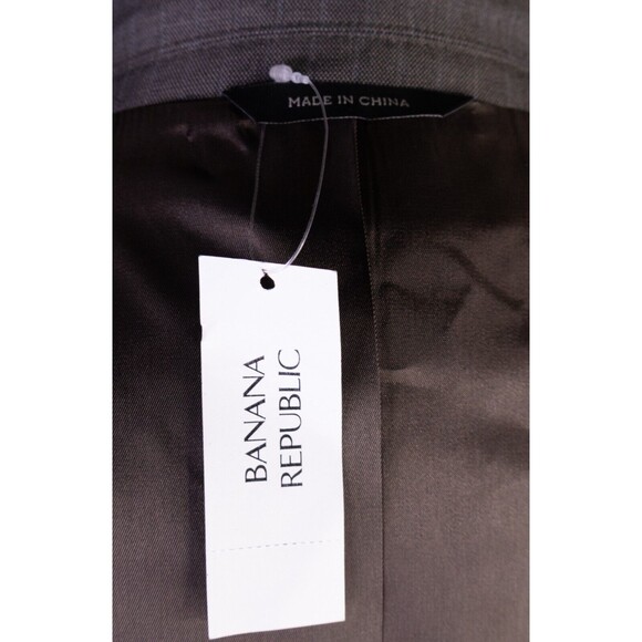 New Banana Republic Mens Blazer Sport Coat 2 Button Casual Jacket Size 42L Poly - Picture 10 of 15